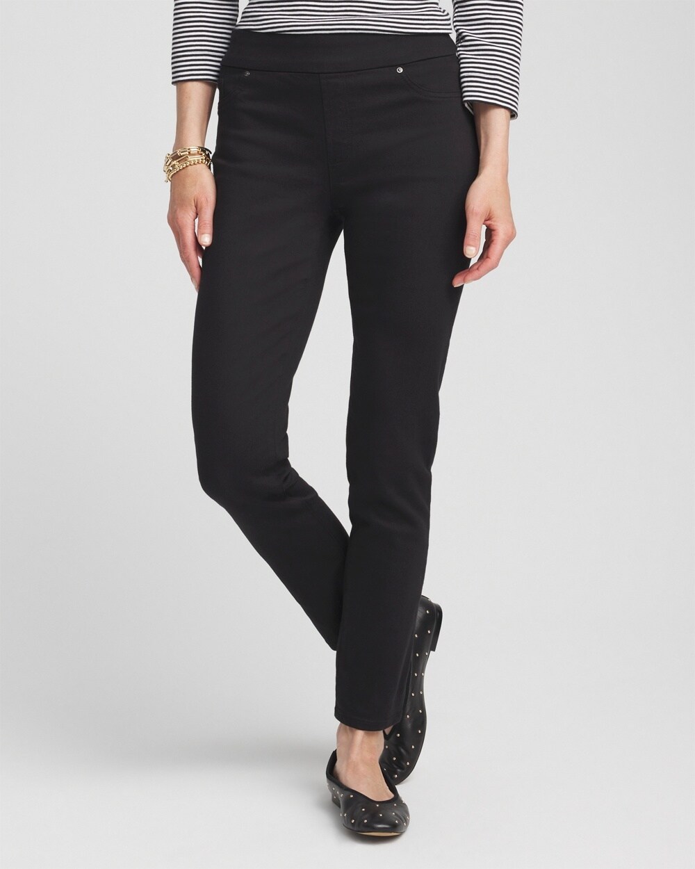 Petite Denim Pull-On Jeggings