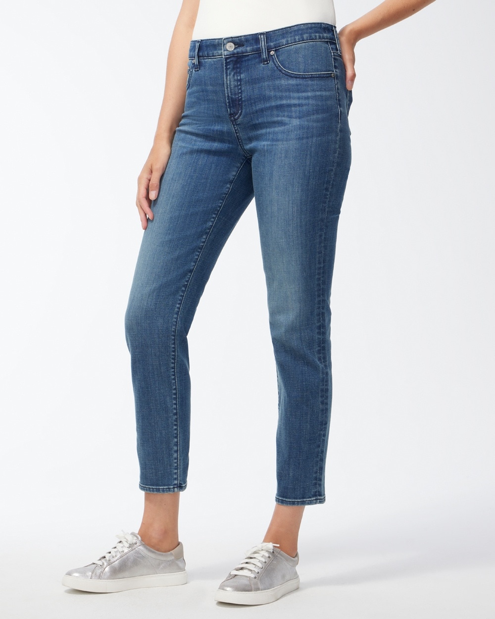 So Slimming Girlfriend Ankle Jeans