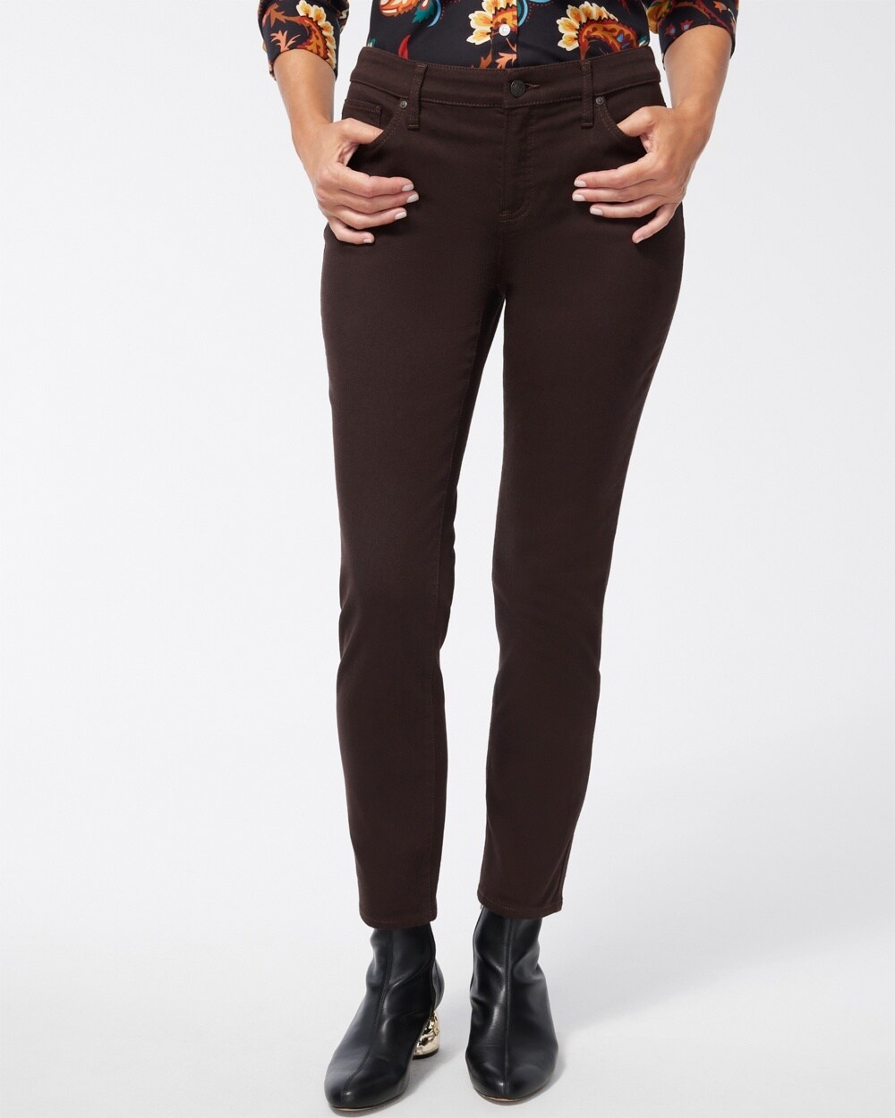 Petite Girlfriend Slim Ankle Jeans