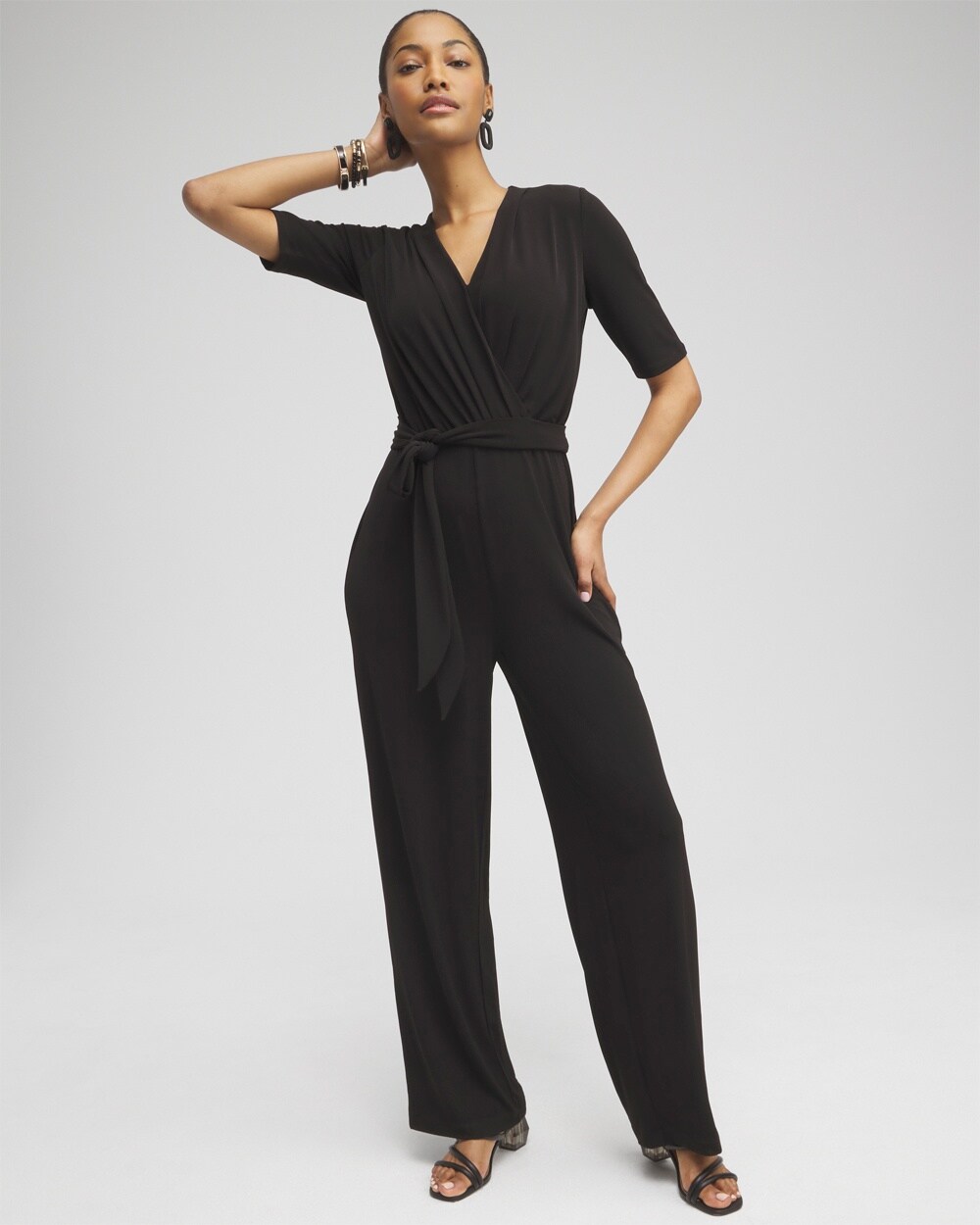 Elbow Sleeve Jumpsuit