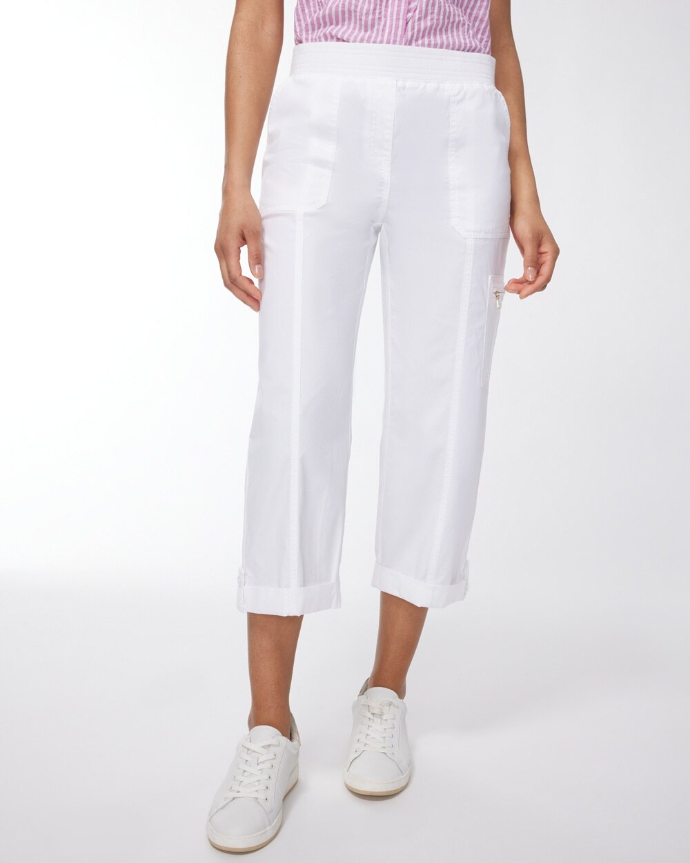 Poplin Cropped Pants