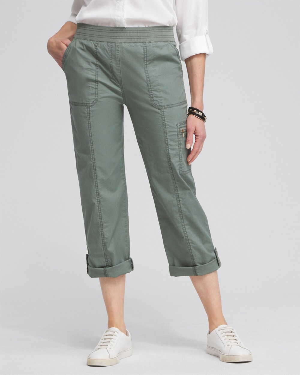 Poplin Cropped Pants