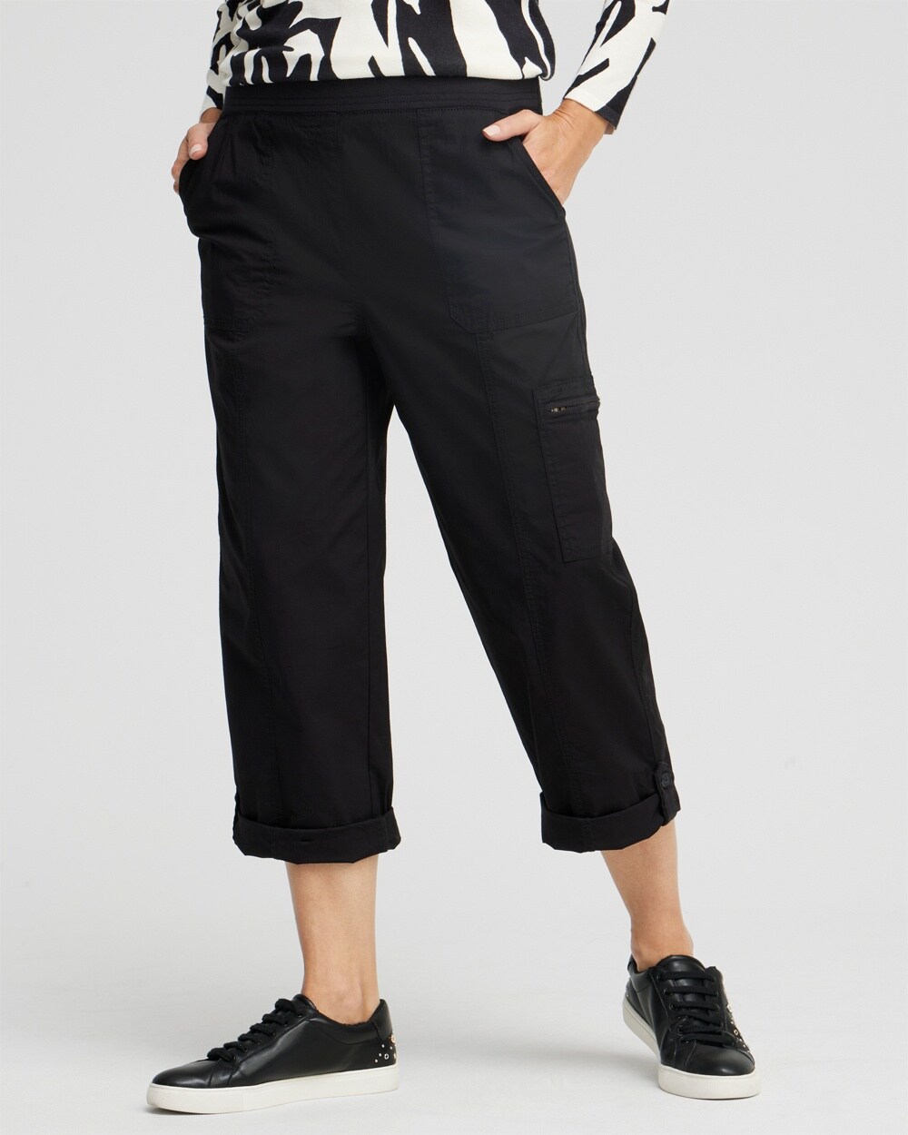 Poplin Cropped Pants