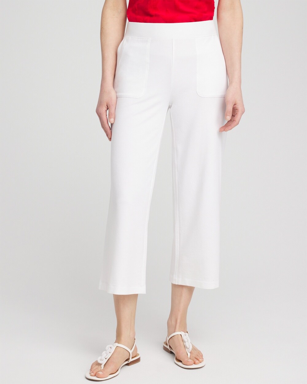 Zenergy\u00AE French Terry Wide Leg Crops