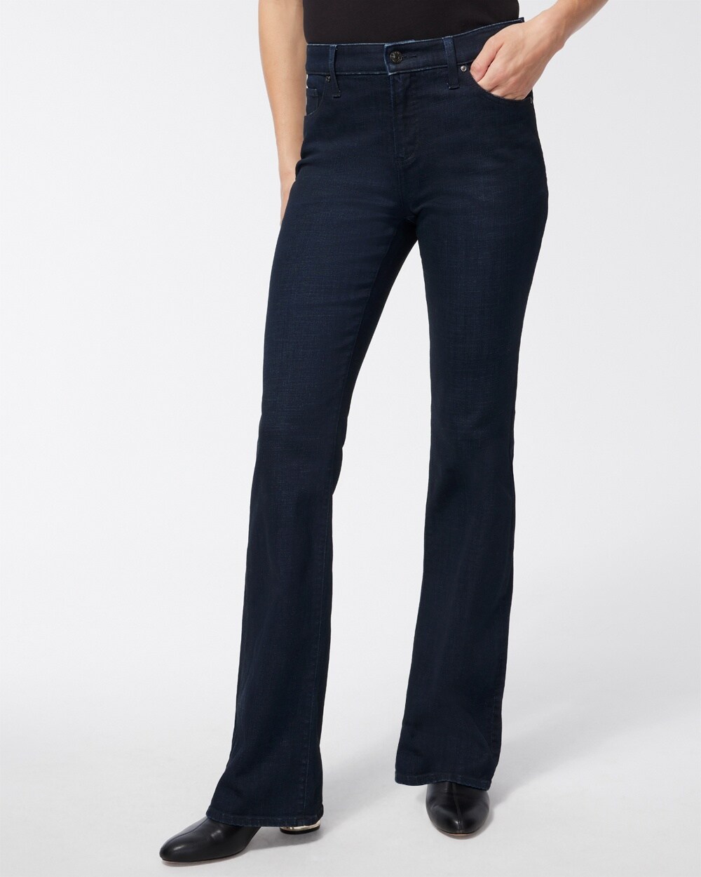 Petite Girlfriend Flare Jeans