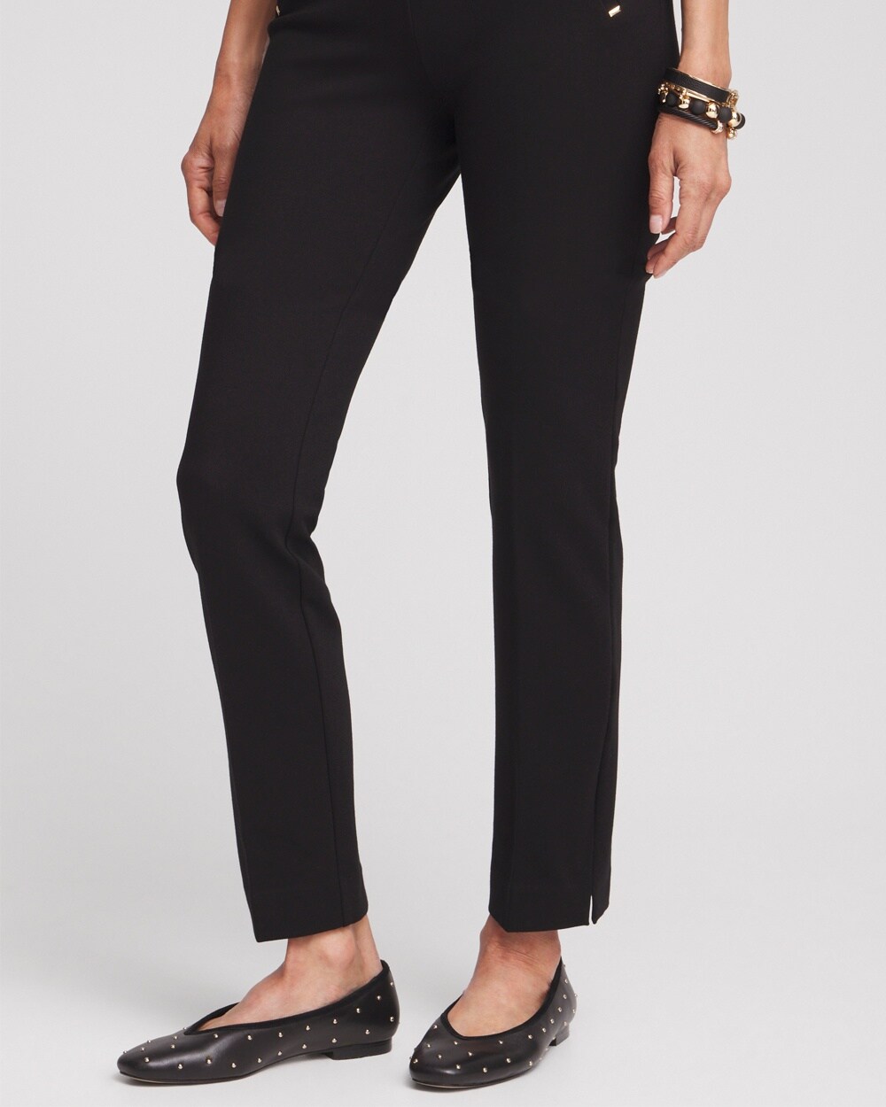 Juliet Ponte Trim Detail Ankle Pants