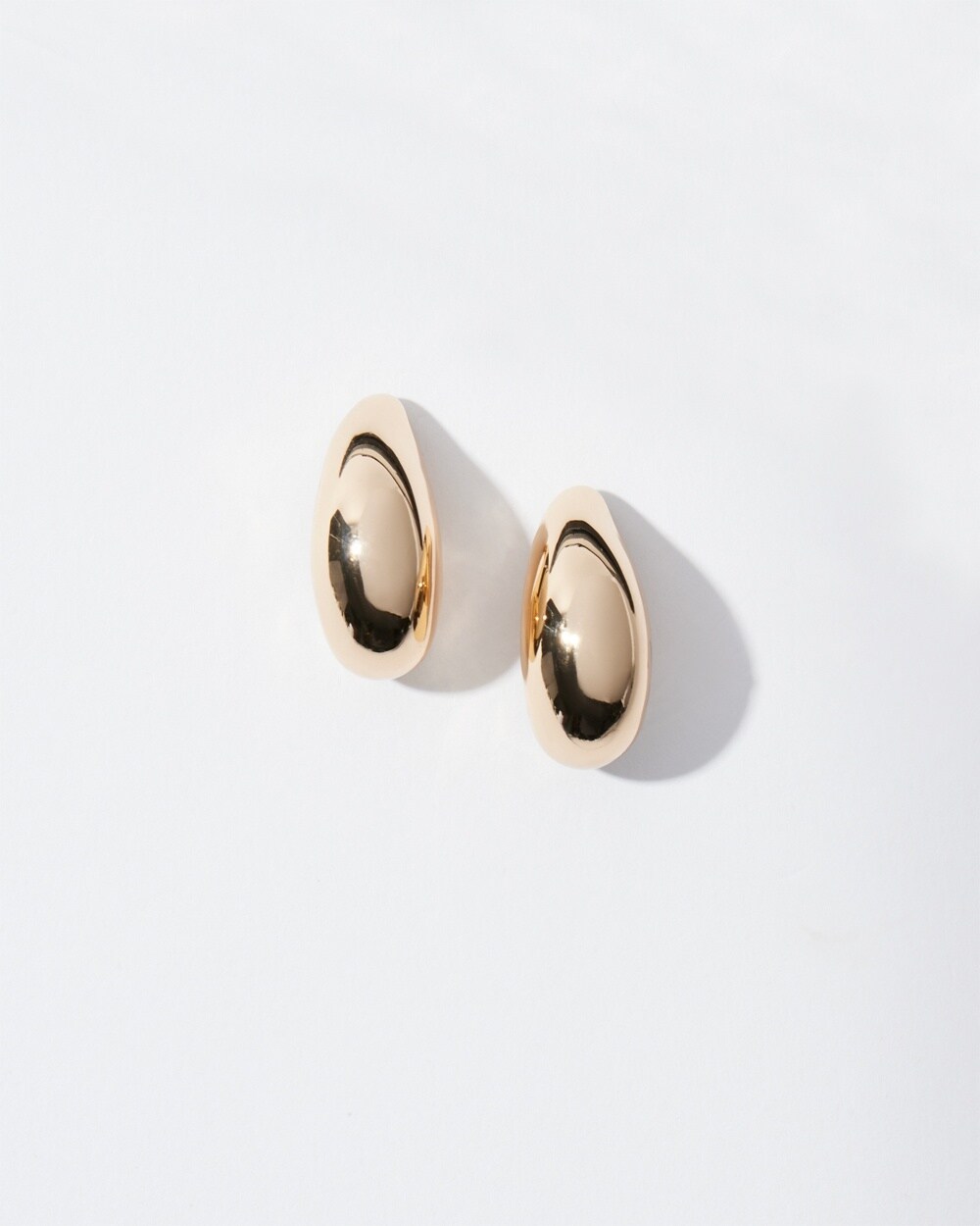 Gold Tone Huggie Hoops