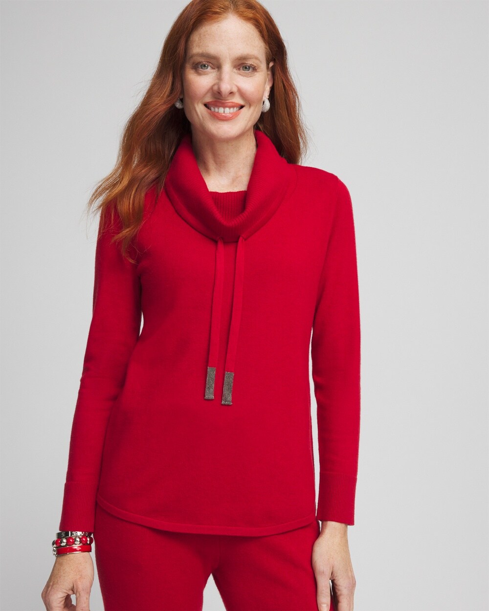 Zenergy Luxe\u00AE Cashmere Blend Cowl Sweater