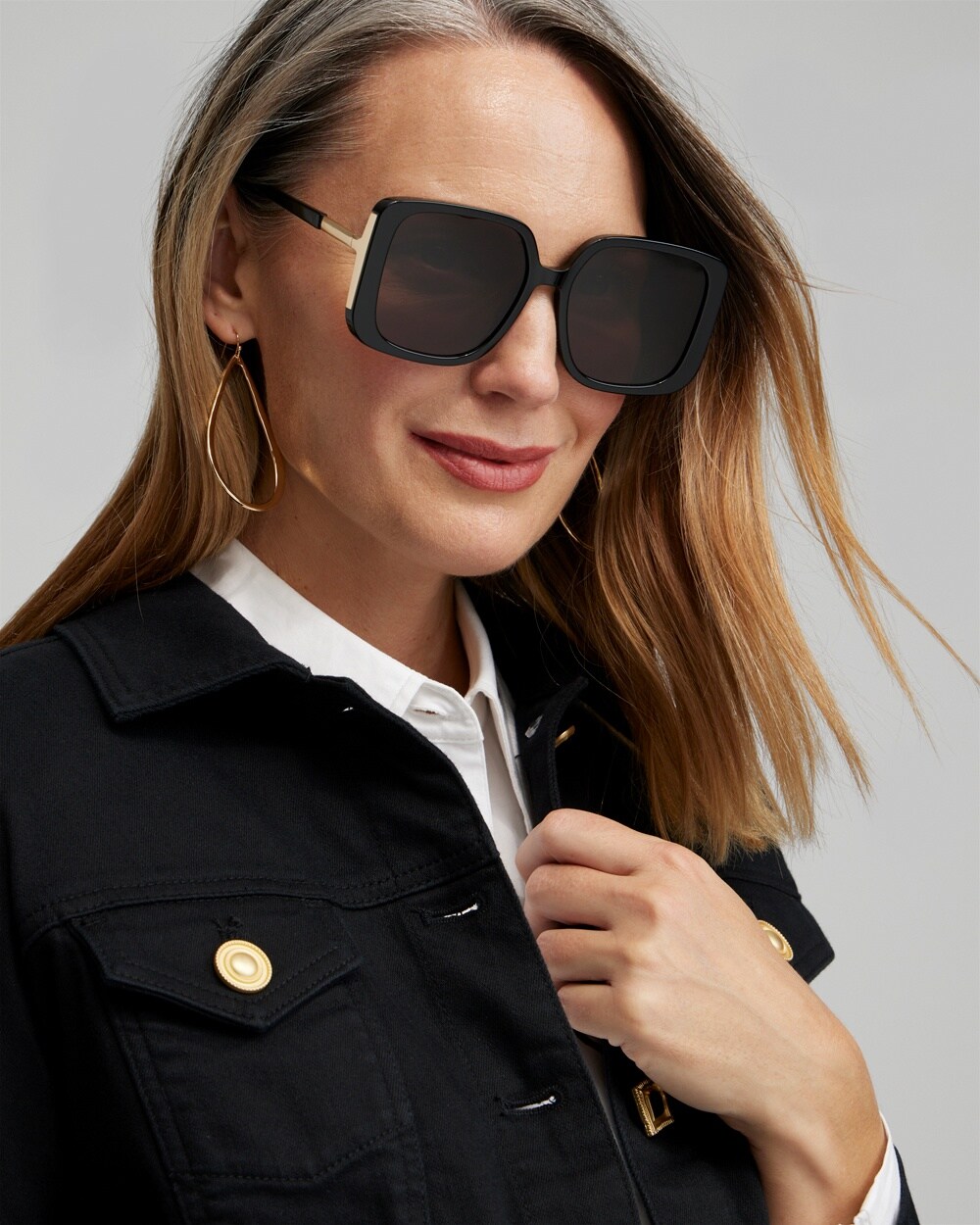 Black Square Sunglasses