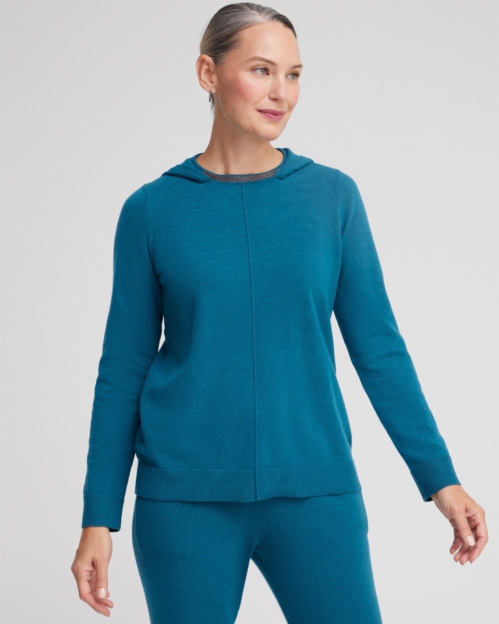 Zenergy Luxe\u00AE Cashmere Blend Hooded Sweater