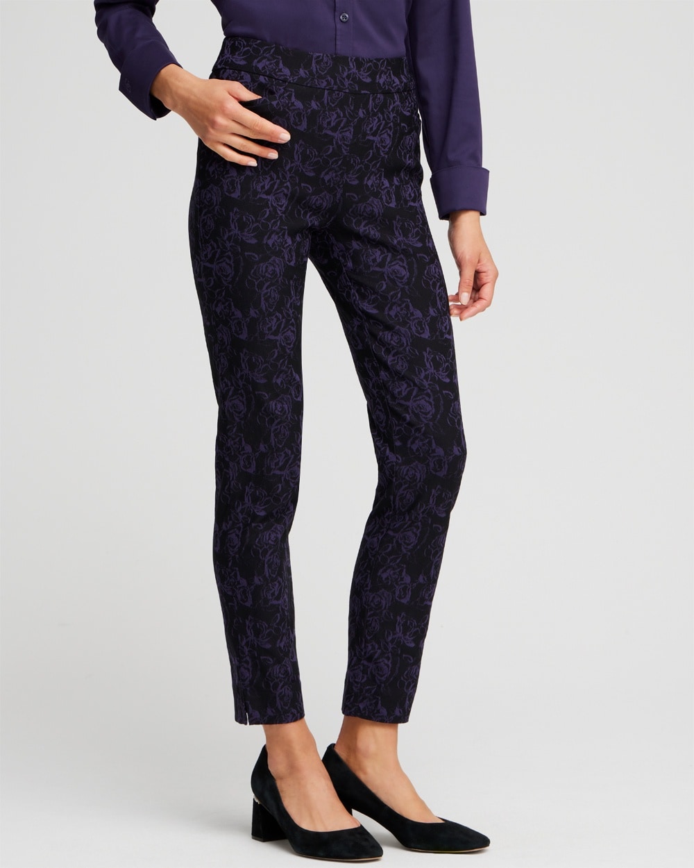 Petite Brigitte Floral Ankle Pants