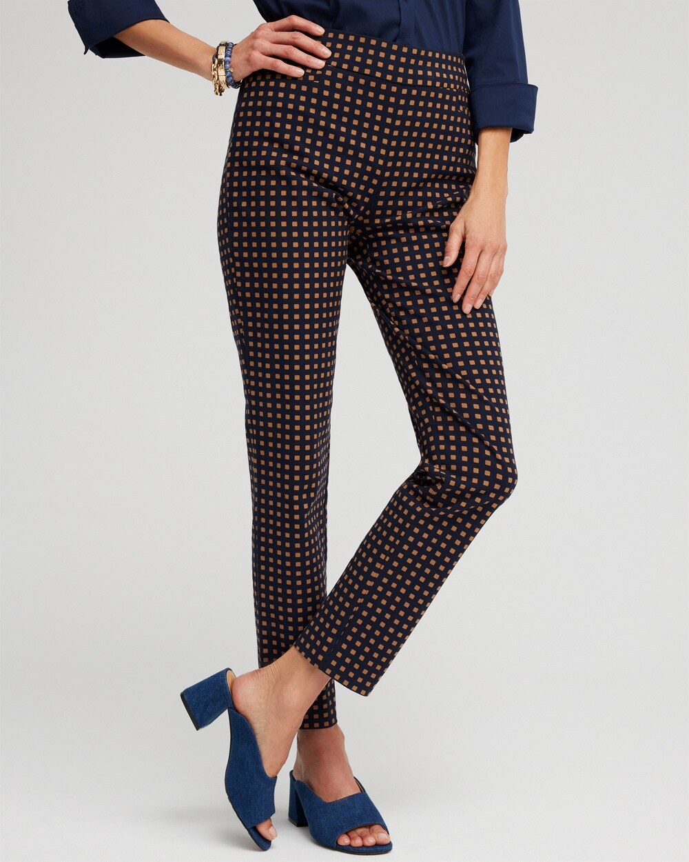 Brigitte Square Dot Ankle Pants