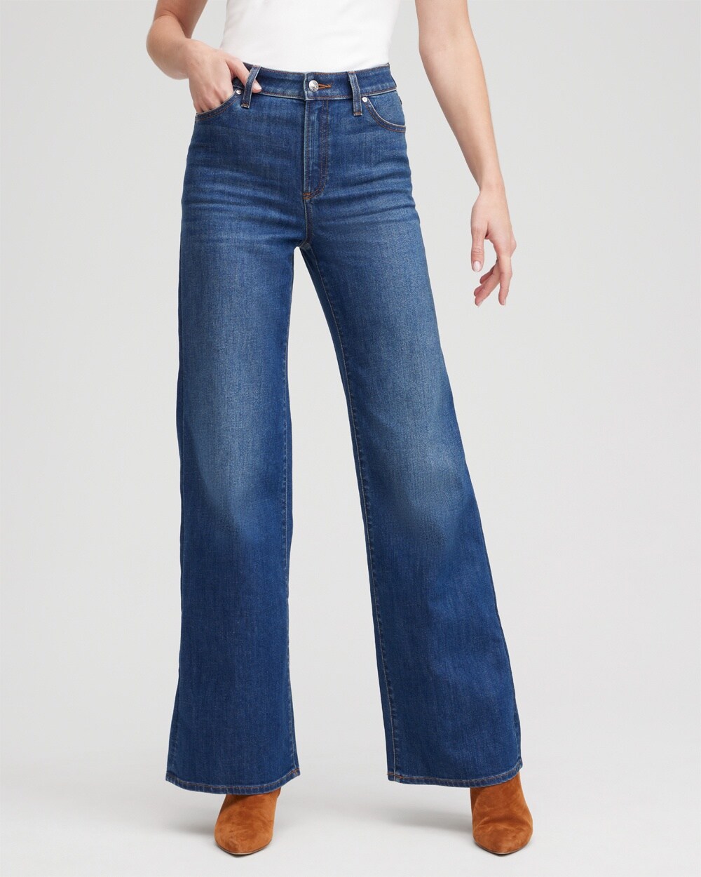 High Rise Wide Leg Jeans