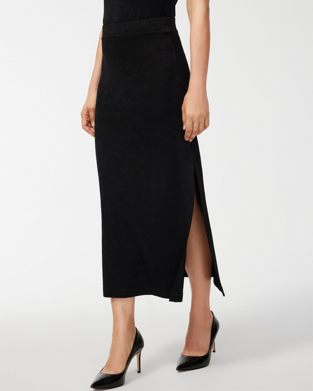 Travelers Side Slit Maxi Skirt