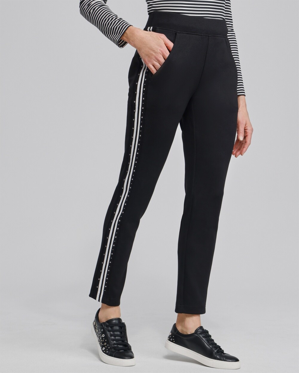 Zenergy\u00AE Studded Double Knit Pants