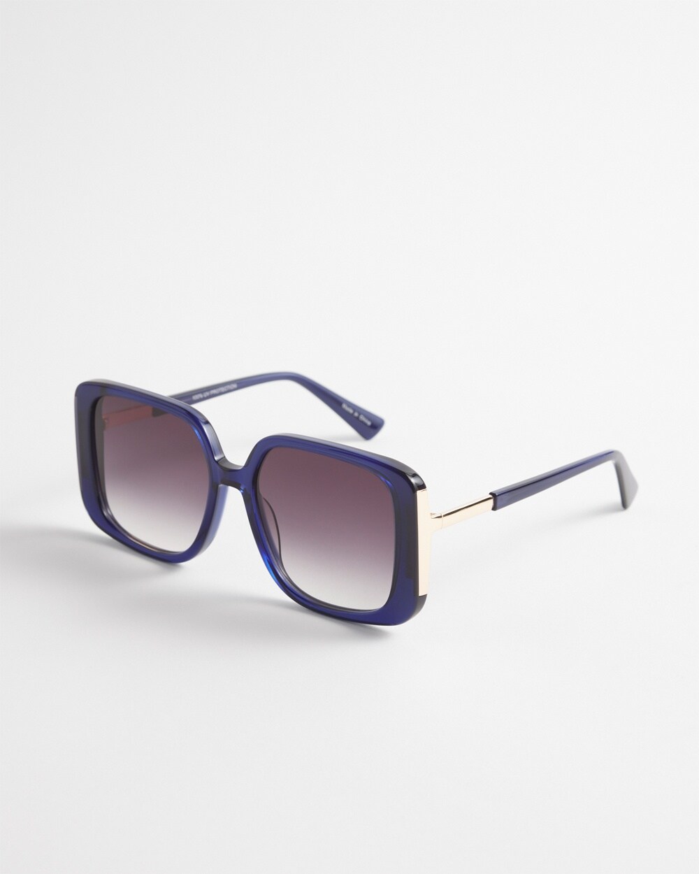 Navy Square Sunglasses