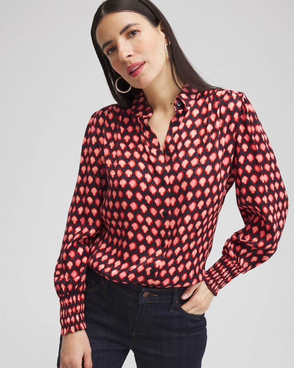 Jacquard Ikat Blouse