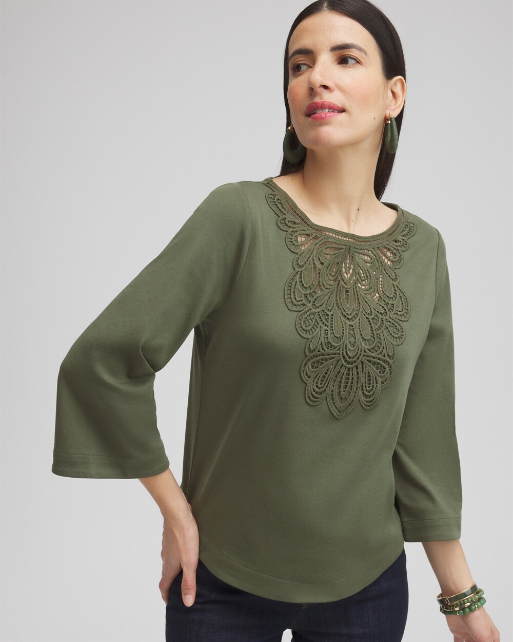 Lace Inset Top