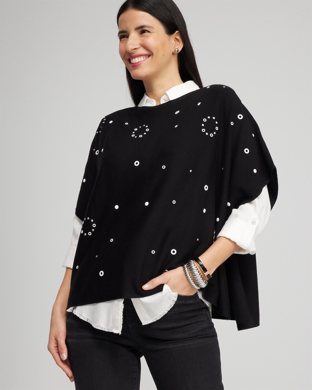 Embellished Poncho