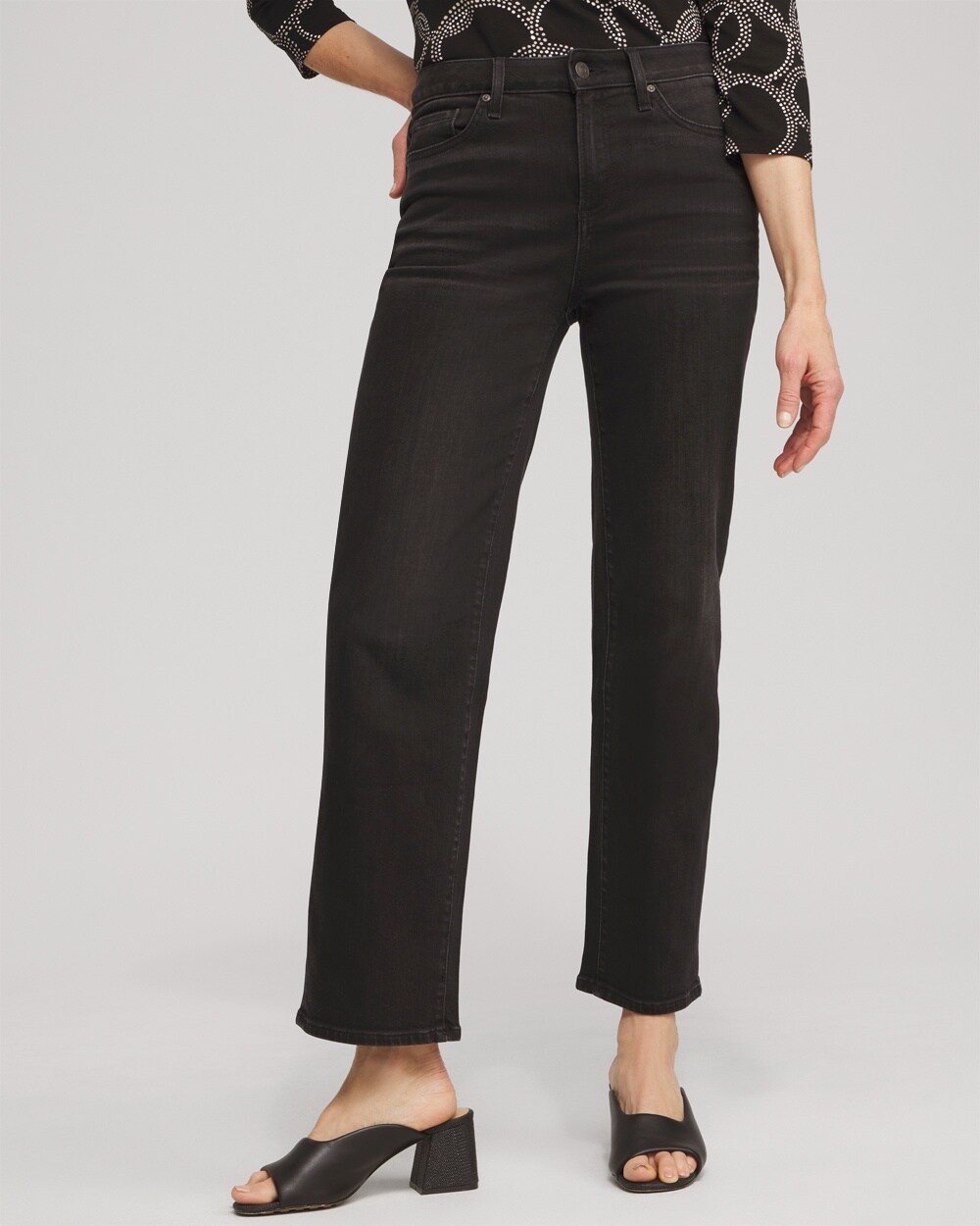 High Rise Straight Jeans