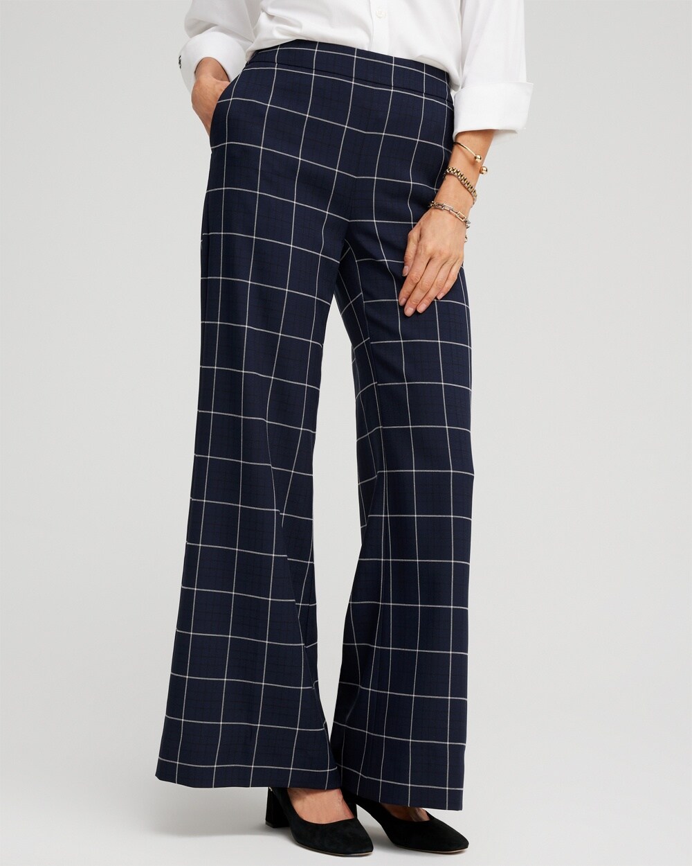 Jacquard Flare Trousers