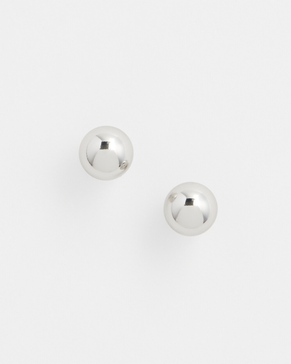 Silver Tone Stud Earrings