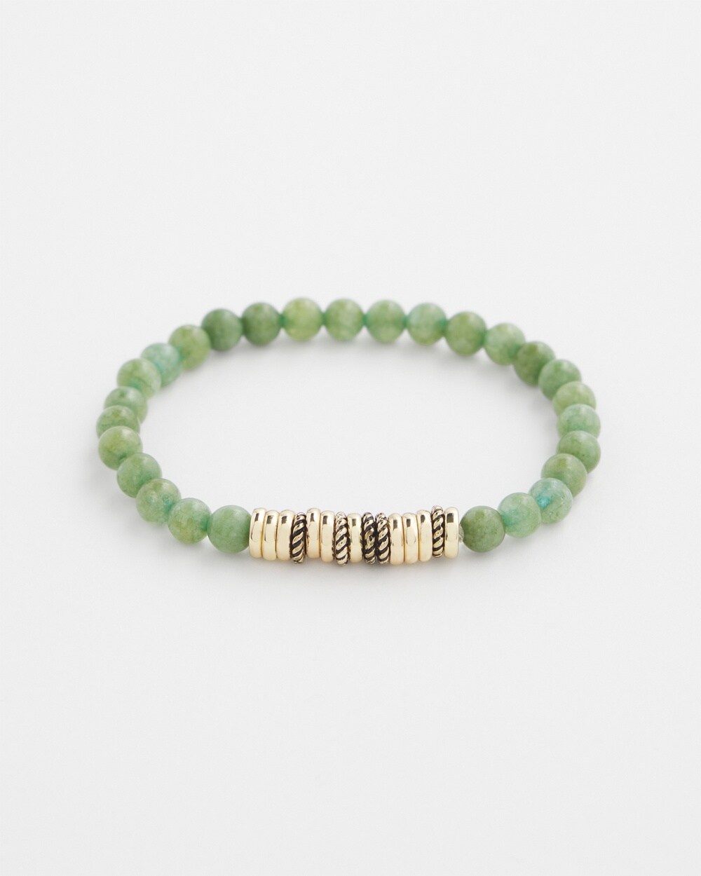 Olive Jade Hero Stretch Bracelet