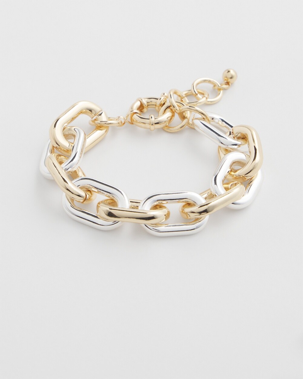 Mixed Metal Link Bracelet