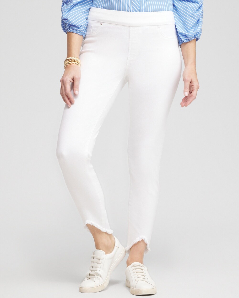 Petite Tulip Hem Pull-on Ankle Jeggings