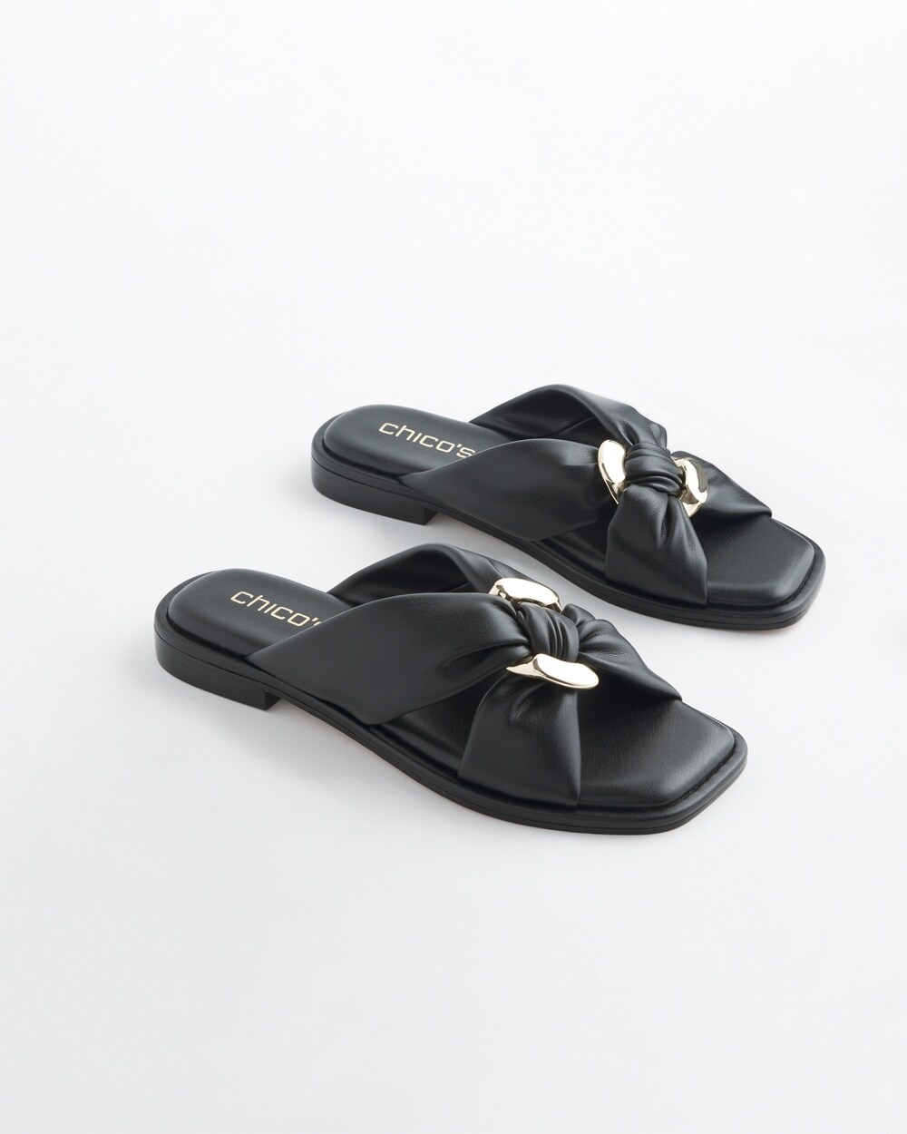 Black Leather Sandals