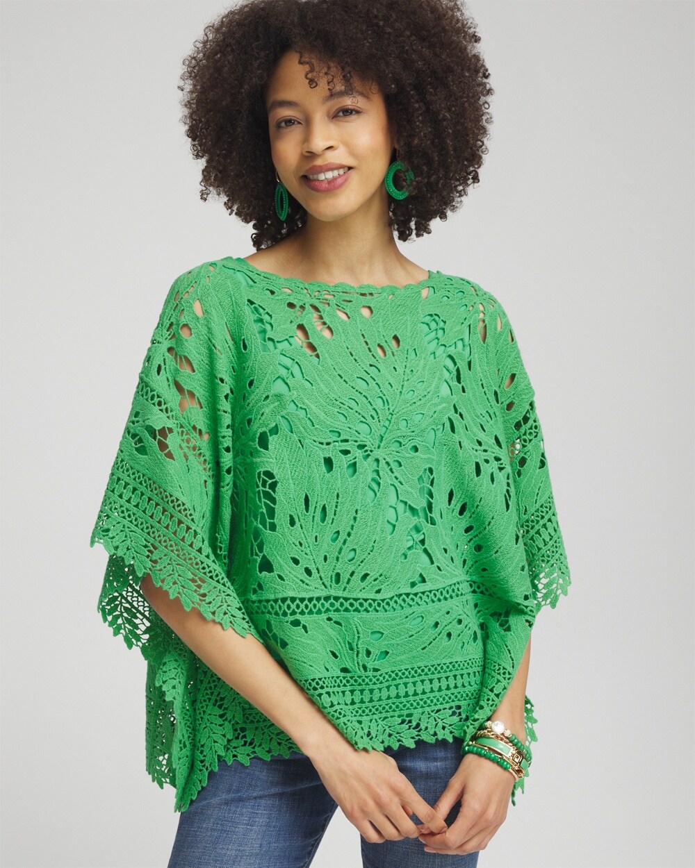 Lace Crochet Poncho