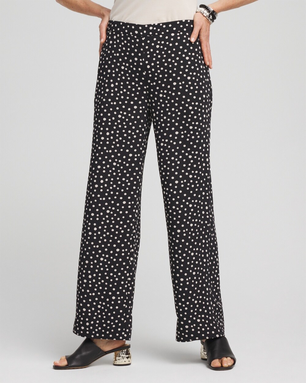 Dot Soft Cropped Pants