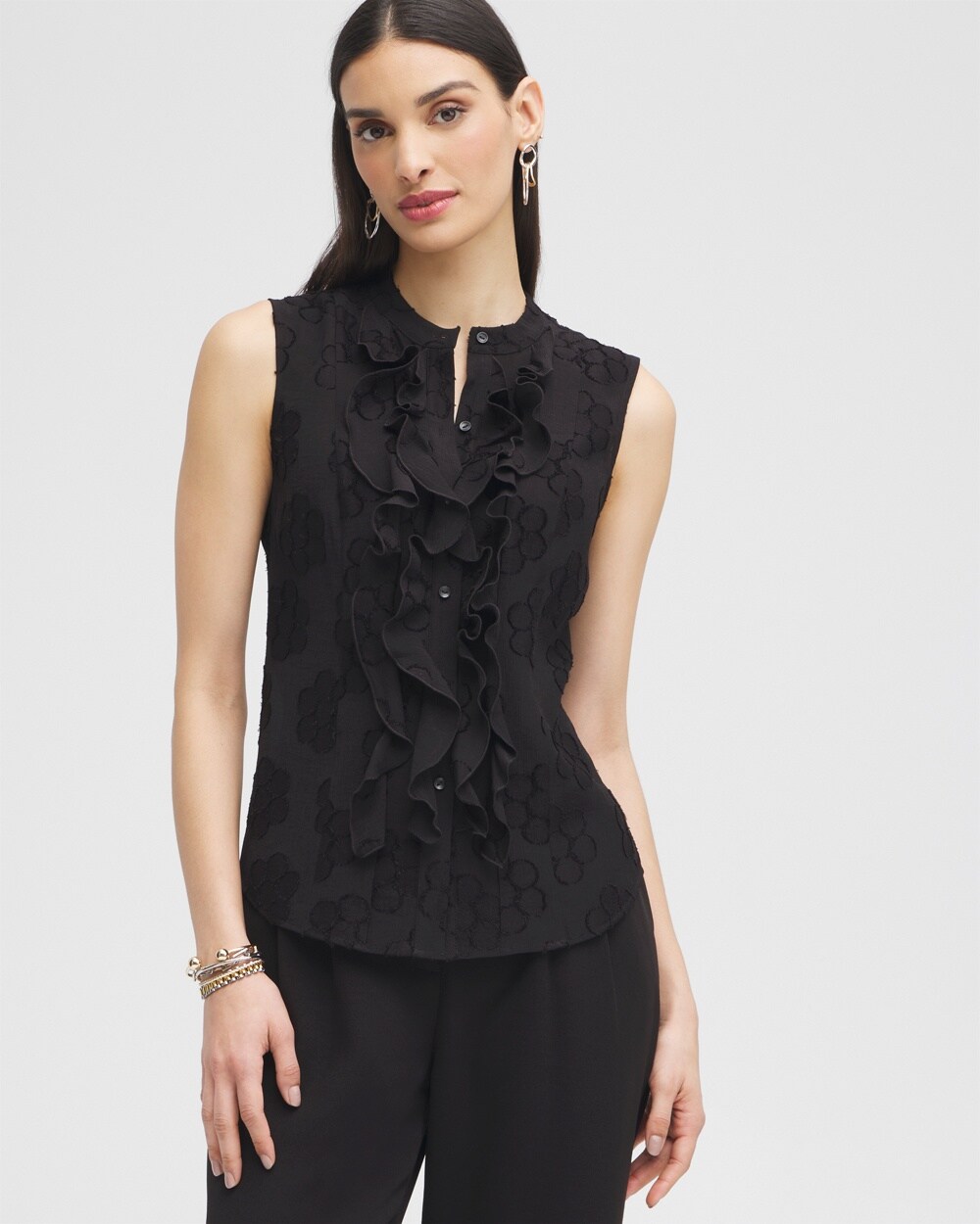 Black Label&#8482; Ruffle Blouse