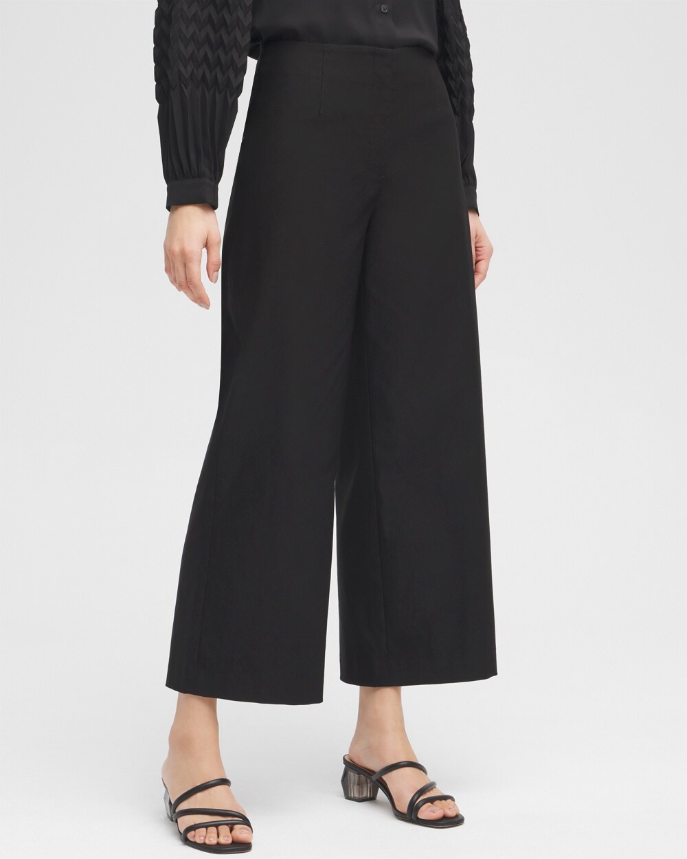 Black Label&#8482; Wide Leg Cropped Pants