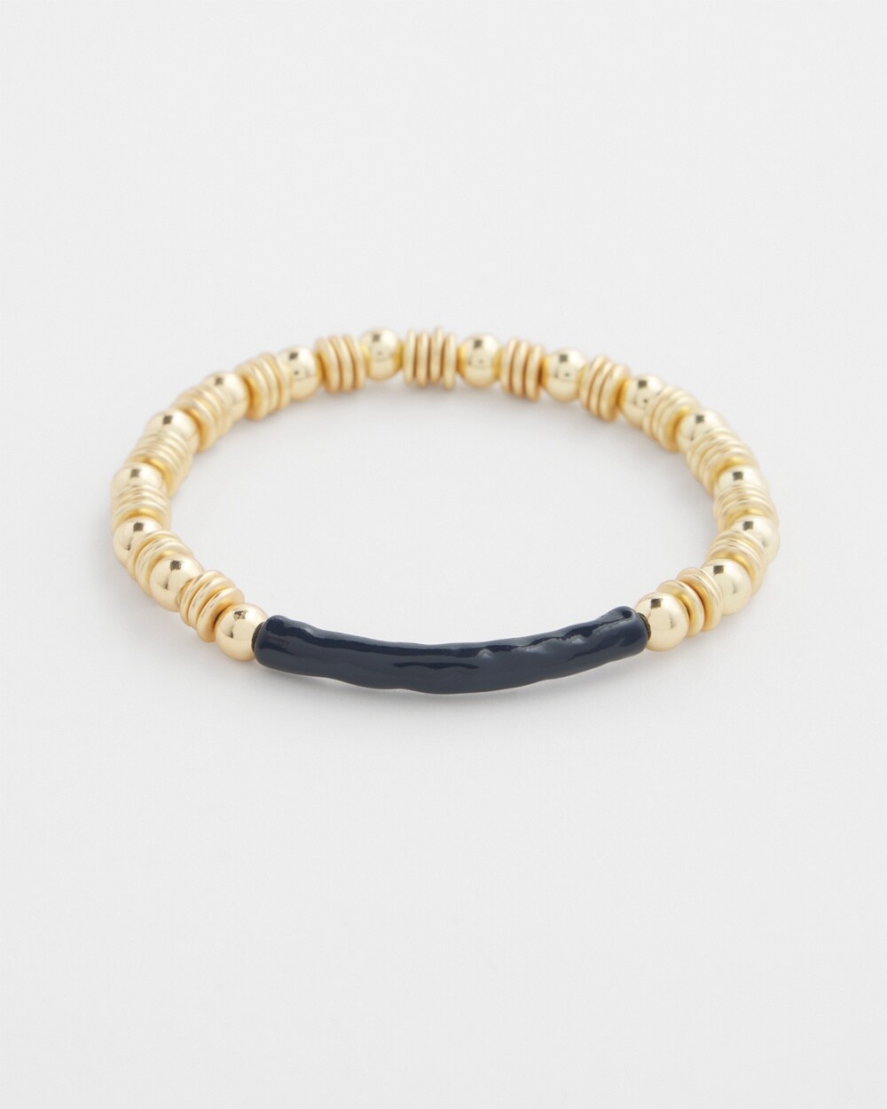 Enamel Bar Stretch Bracelet