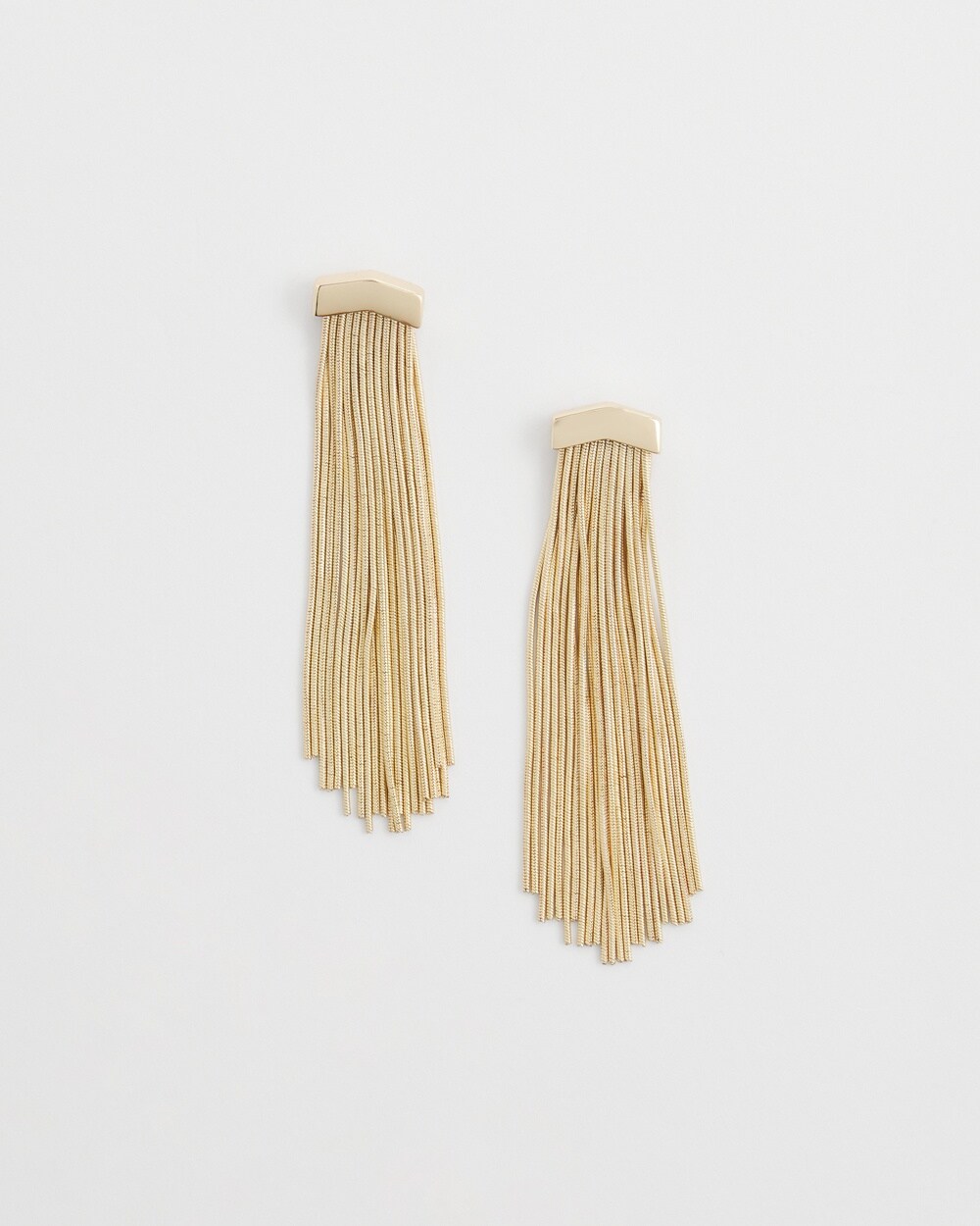 Gold Tone Tassel Earrings