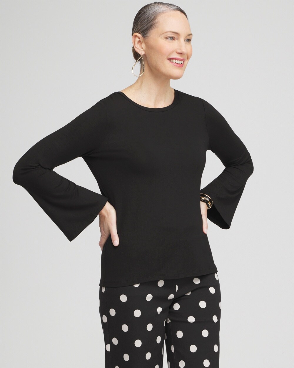 Touch of Cool\u2122 Dots Flare Tee