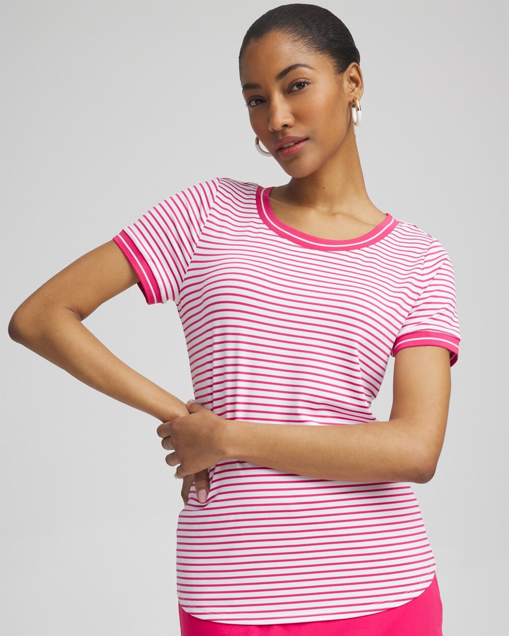 Zenergy\u00AE UPF Knit Stripe Tee