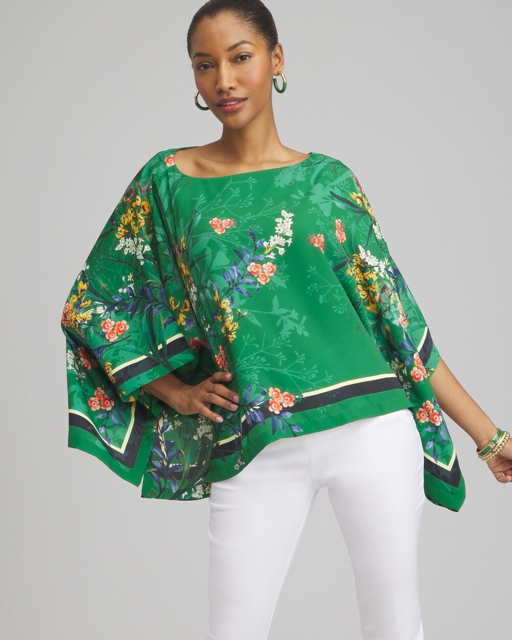 Floral Poncho