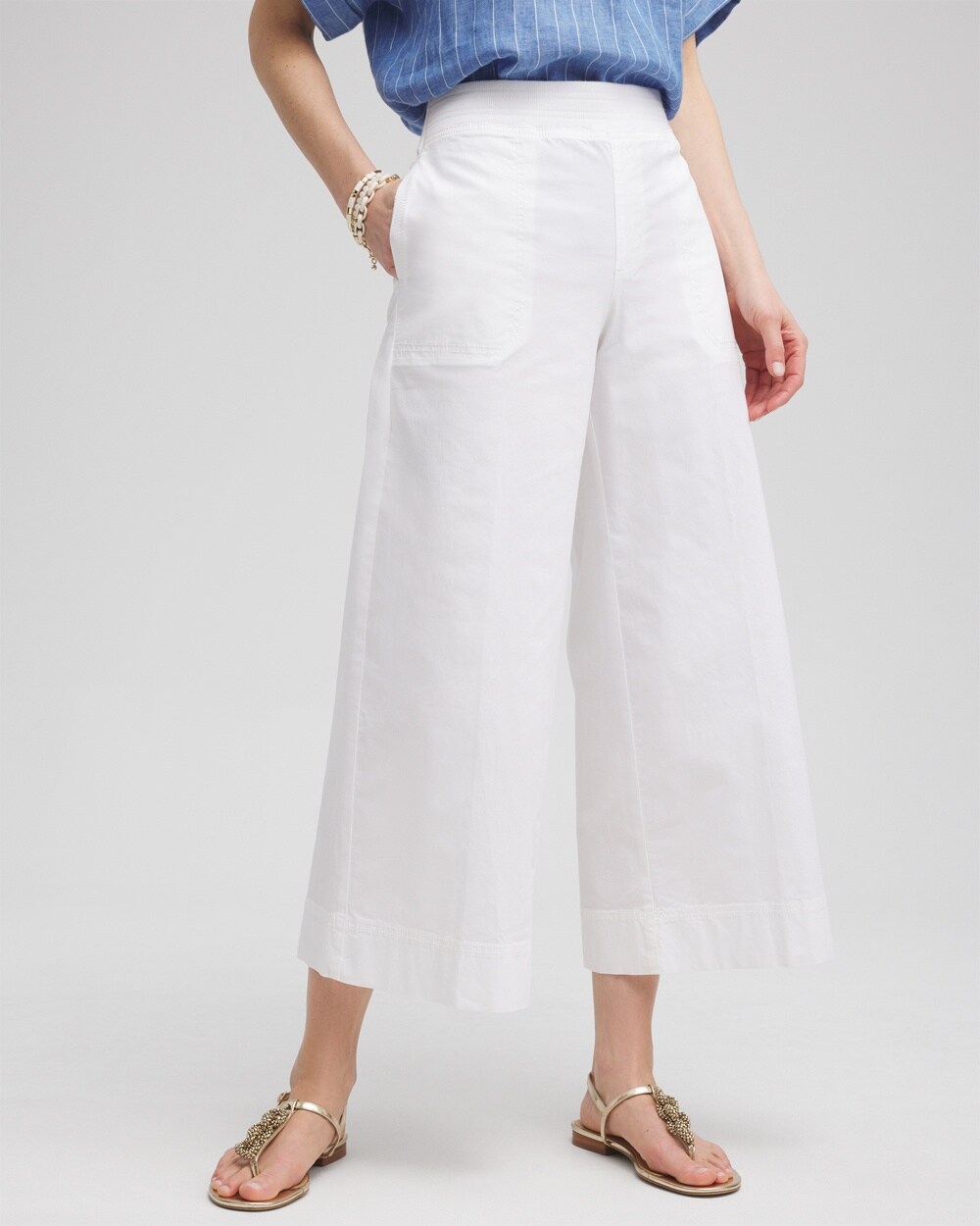 Poplin Culotte Pants