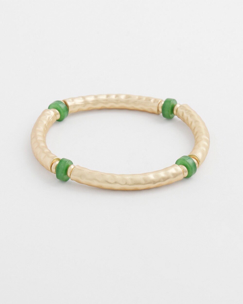 Jade Bead Bar Stretch Bracelet