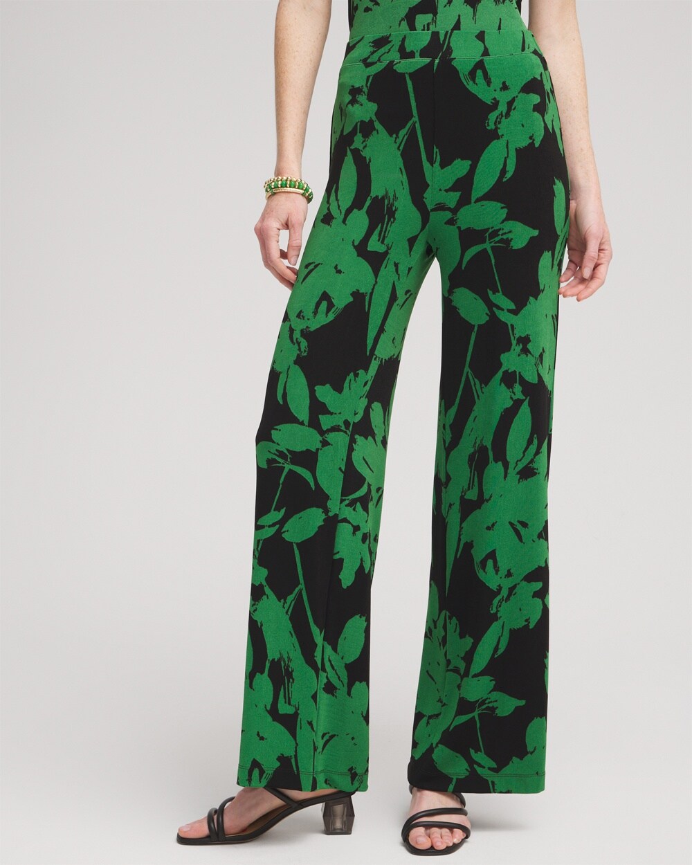 Travelers&#8482; Floral Wide Leg Pants