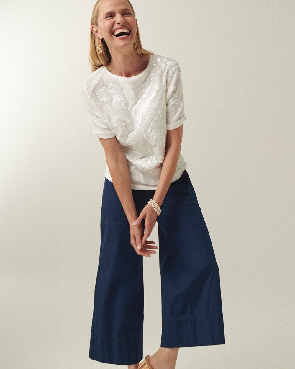 Poplin Culotte Pants