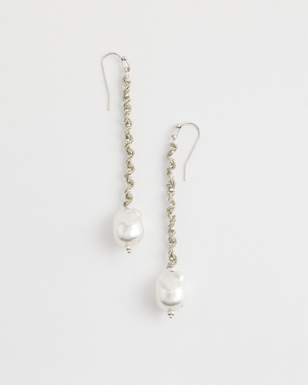 Faux Pearl Drop Earrings