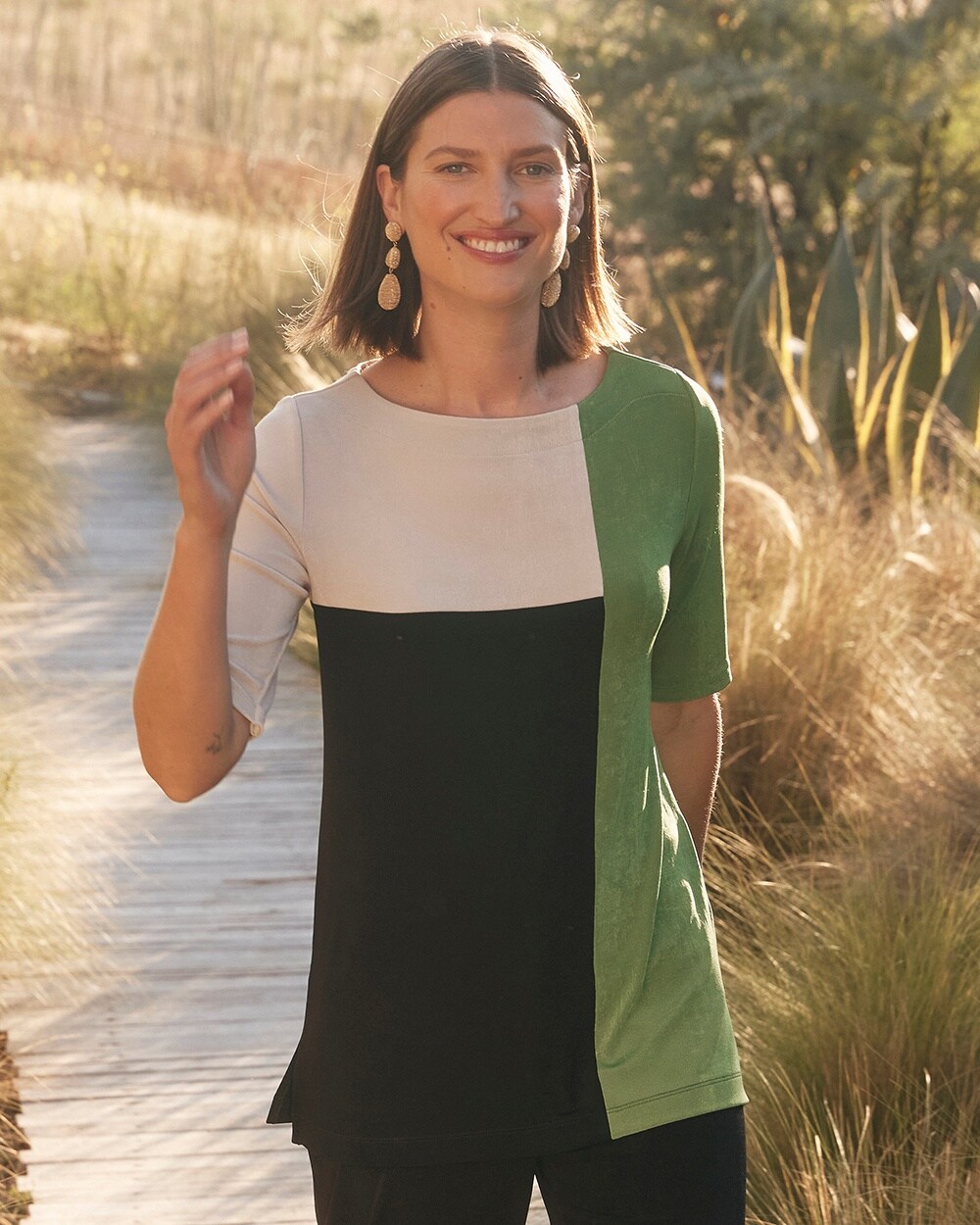 Travelers&#8482; Colorblock Tunic