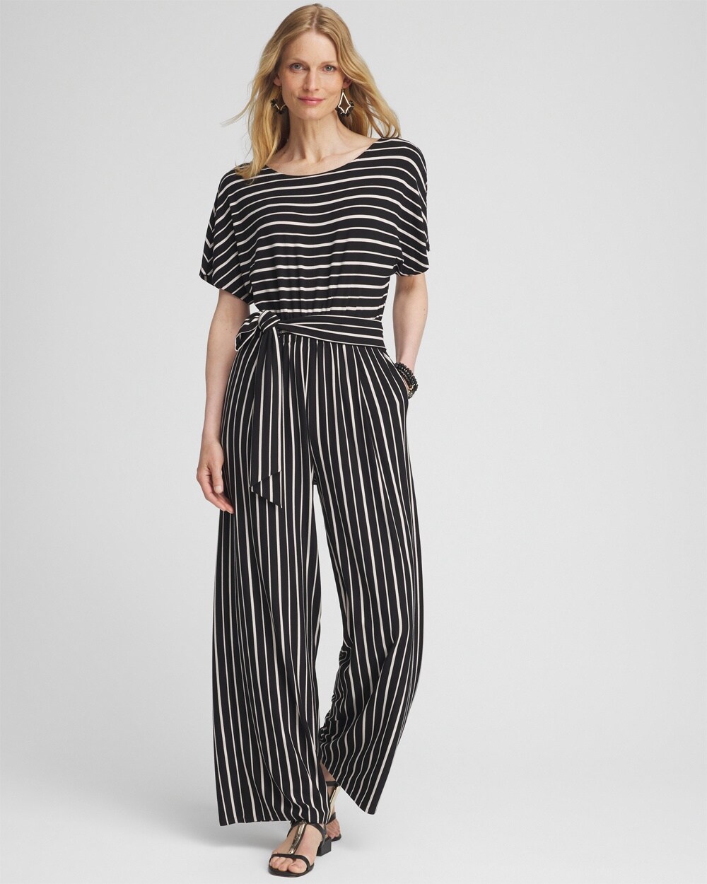 Dolman Stripe Jumpsuit