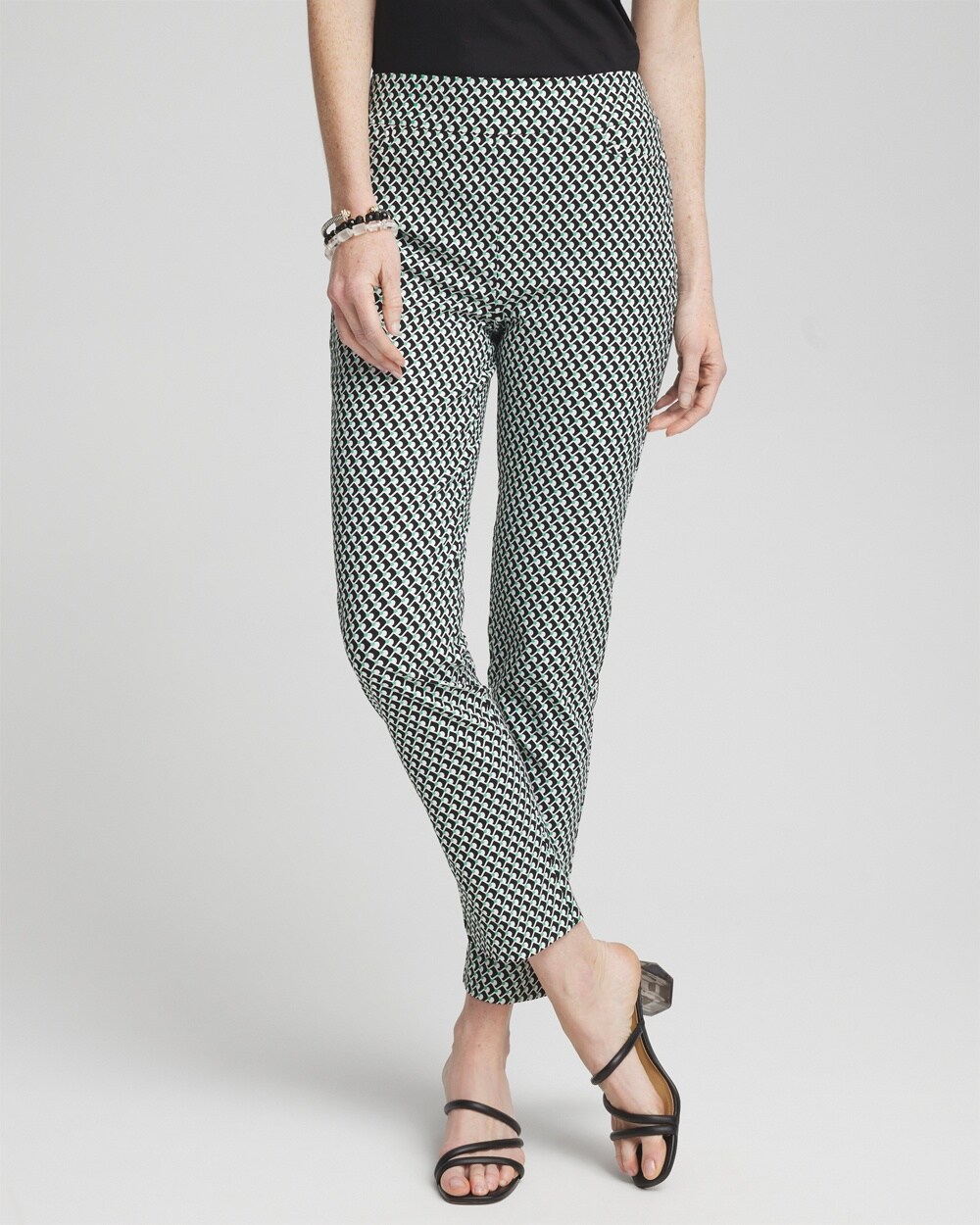 Brigitte Dot Grid Ankle Pants