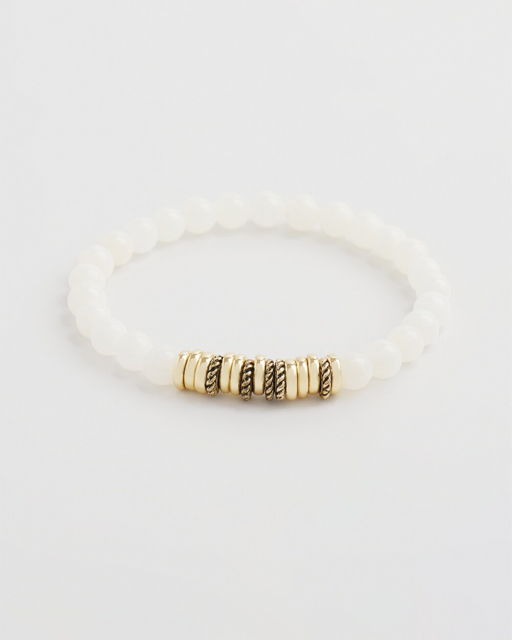 White Jade Hero Strech Bracelet