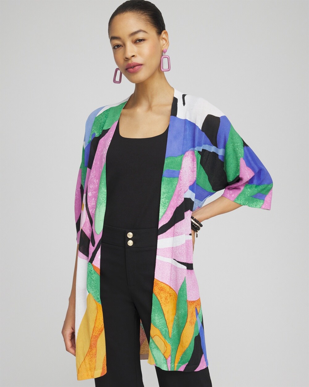 Summer Romance Tropical Midi Cardigan