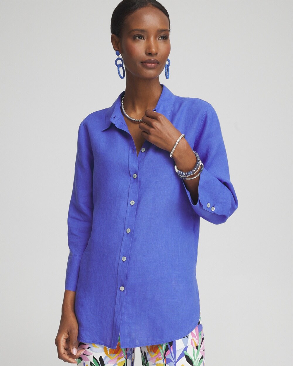 No Iron\u2122 Linen 3/4 Sleeve Shirt